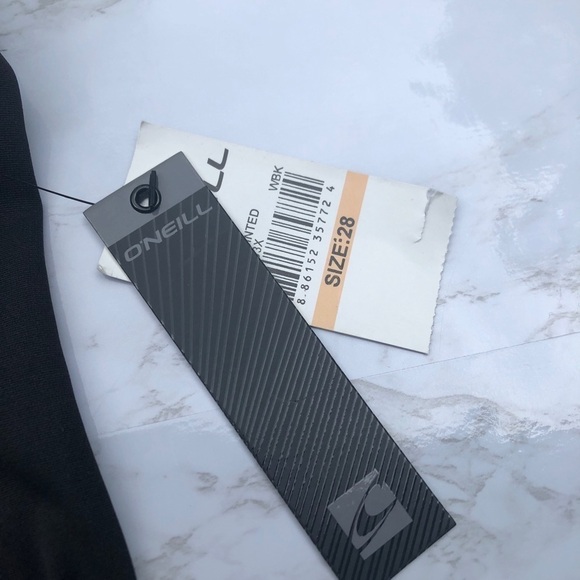 O’neill black and plaid men’s swim board shorts size 28 - Picture 5 of 13